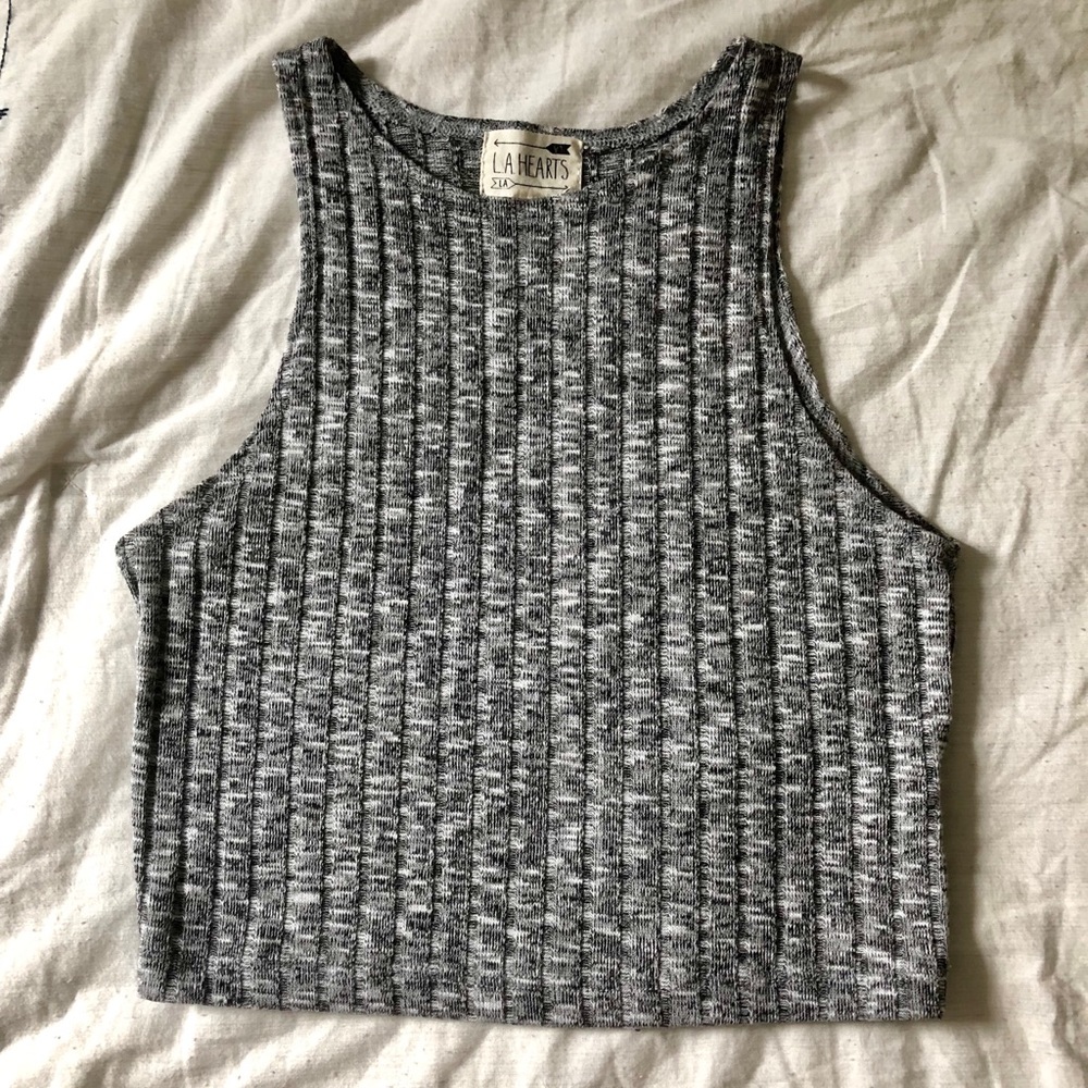 LA Hearts crop top